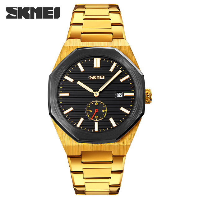 New Sport Wristwatch For Man SKMEI Top Brand Stainless Steel Waterproof Watches Men Watch Military Quartz Wristwatch Montre Homme