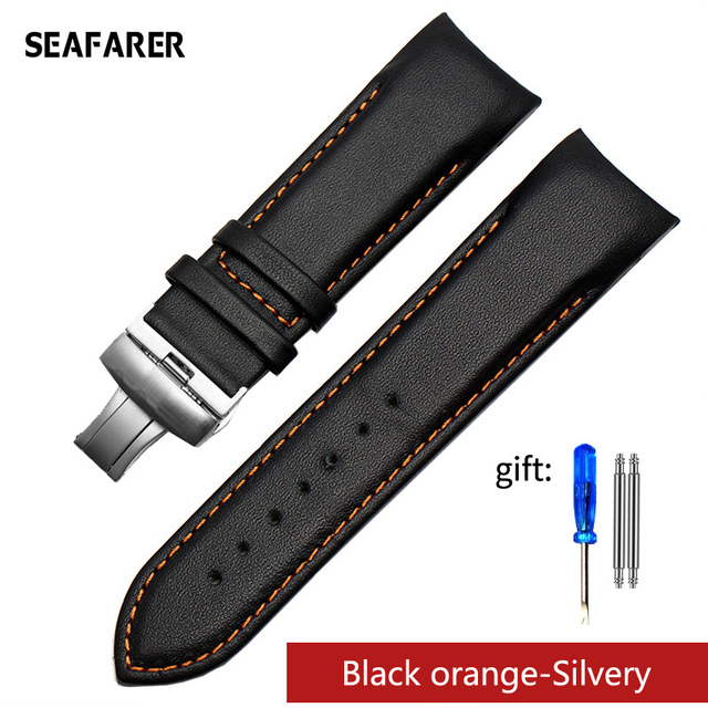 Genuine Calfskin Watchband Watch Band Strap for Tissot Couturier T035 T035617 627 T035439 Watch Band 22/23/24mm Brush Buckle