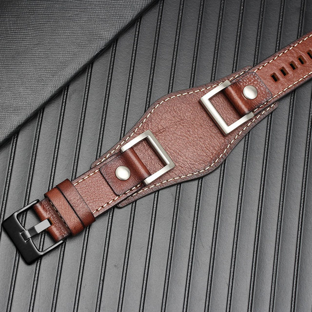 Genuine leather for Fossil JR1157 watch band accessories vintage style strap with high quantity stainless steel joint 24mm