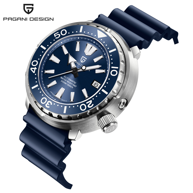 Pagani Design 2021 New Tuna Diver Watch Men 300M Waterproof Mechanical Automatic Wristwatch 45MMTop Brand Relogio Masculino