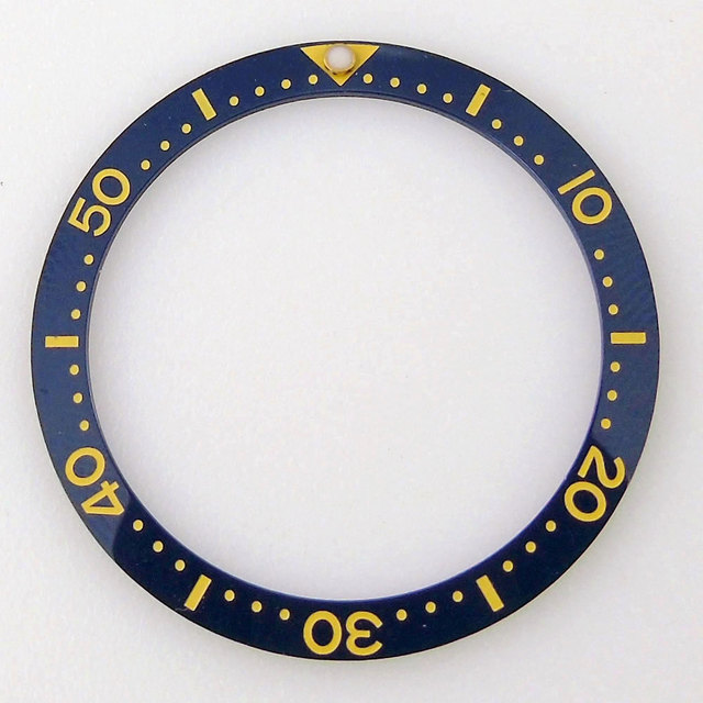 33.7mm*27.5mm*0.8mm Flat Ceramic Black Blue Green Clock Bezel Insert Fit MOD Skx013 Model High Quality Parts