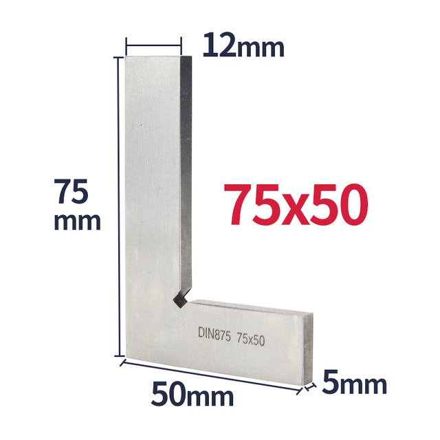 90 Degree Flat Edge Square Carpenter Square White Try Square Angle Square L-shaped Carpenter Ruler Marking Carpenter Scale