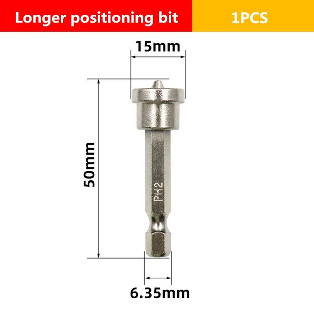 Screwdriver set magnetic positioning screwdriver bit head woodworking tools hex head shank positioning bit batchHead hand tool