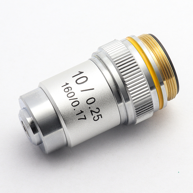 Biological Microscopes Achromatic Objective Lens 100X (oil) 4X 10X 20X 40X 60X 195mm Conjugate Distance Universal RMS thread