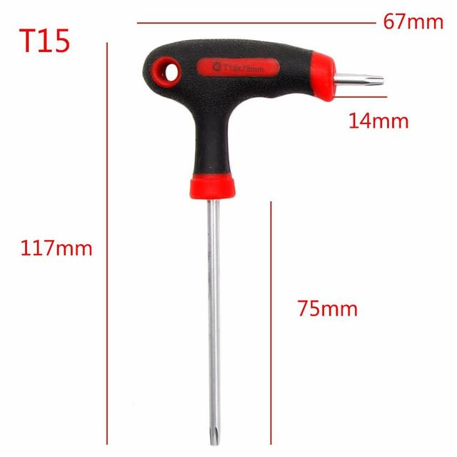 T-shaped hex screwdriver, wrench tool, T10/15/20/25/30/40