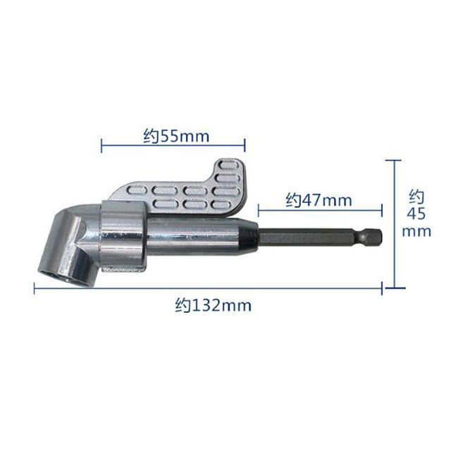 105 Degree Magnetic Angle Bit Extension Screw Driver 1/4 Hex Shank Angle Driver Screwdriver Power Tool Accessories