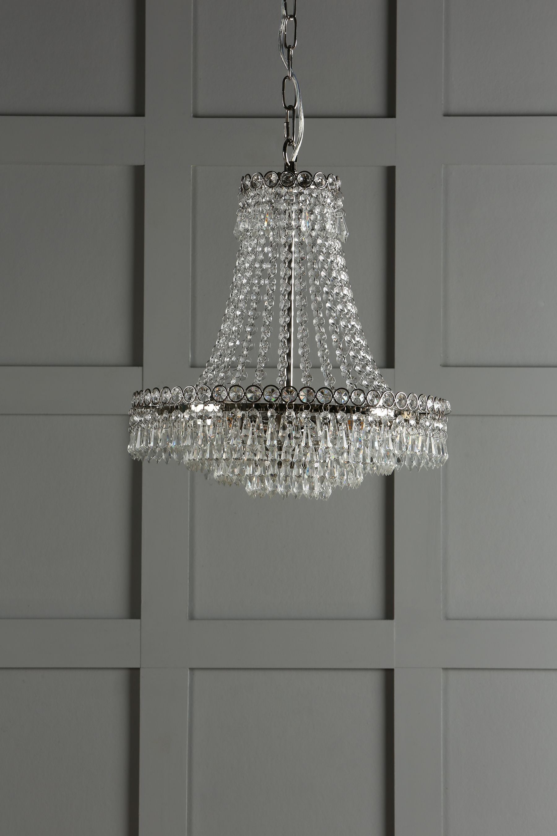 Laura Ashley Enid Cut Glass 5 Light Grand Chandelier