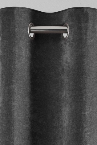 Soft Velour Curtains Eyelet Blackout/Thermal