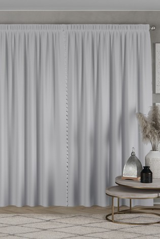 Textured Tassel Curtains Pencil Pleat Blackout/Thermal