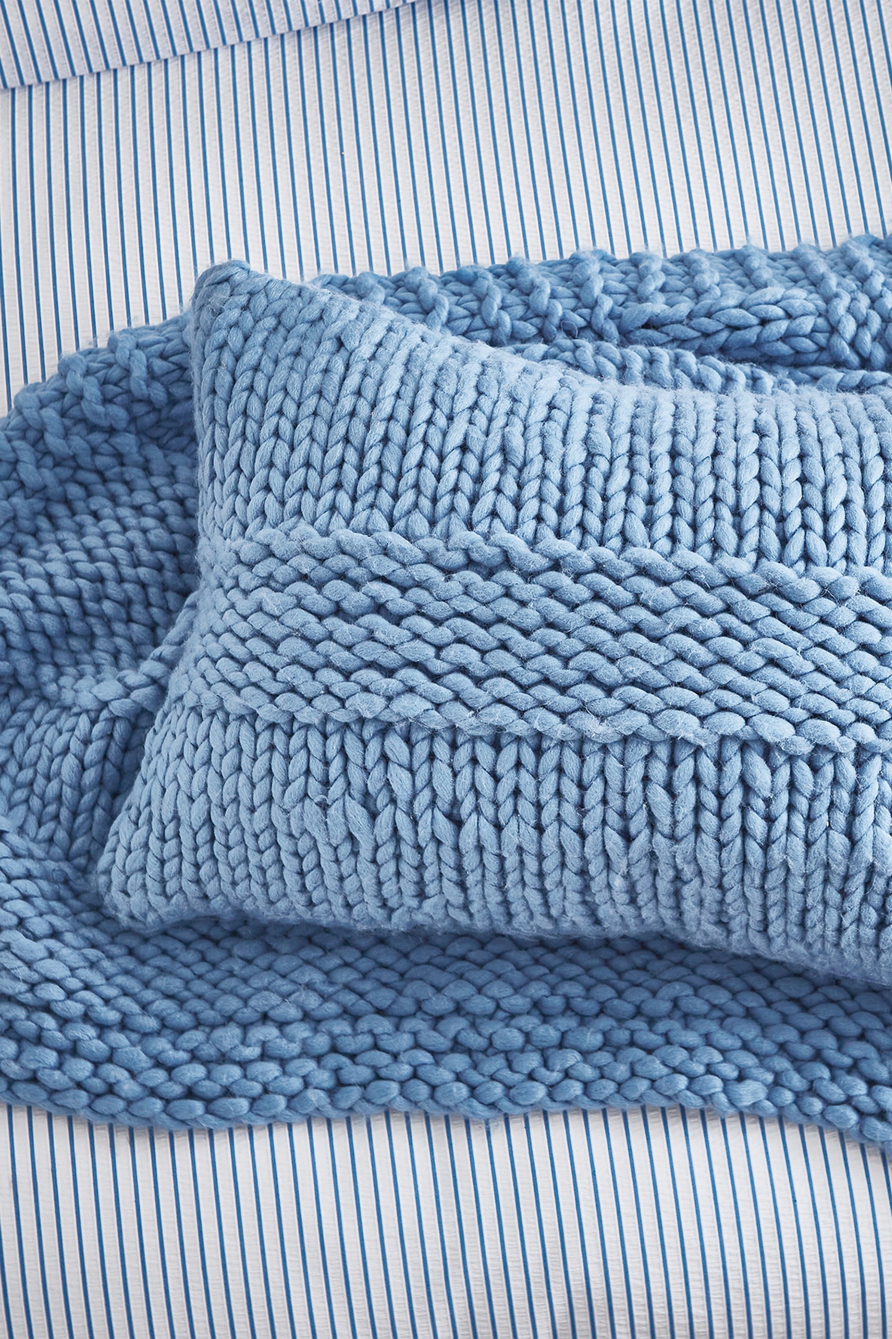 Katie Piper Wool Blend Be Still Chunky Knit Throw