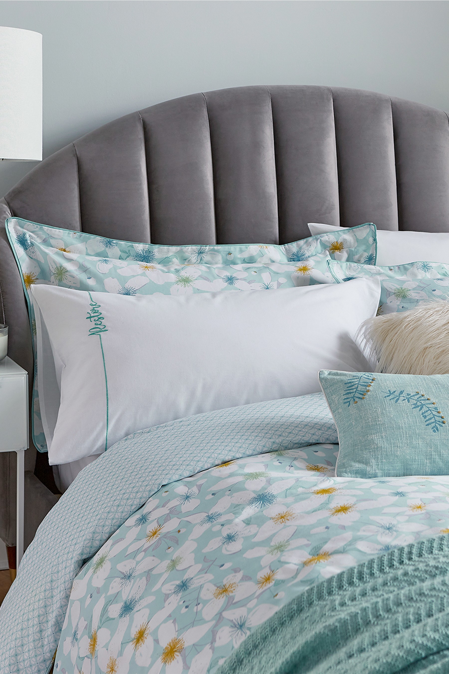 Katie Piper Cotton Restore Petal Duvet Cover And Pillowcase Set