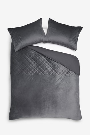 Hamilton Velvet Duvet Cover And Pillowcase Set