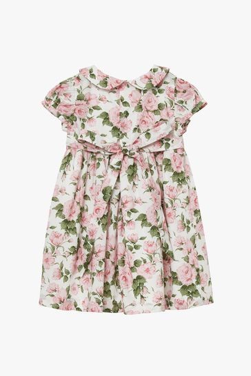 Trotters London Girls Pink Little Liberty Print Carline Rose Dress