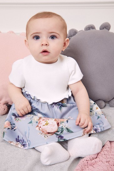 Lipsy Baby Puff Sleeve Dress With Matching Knicker