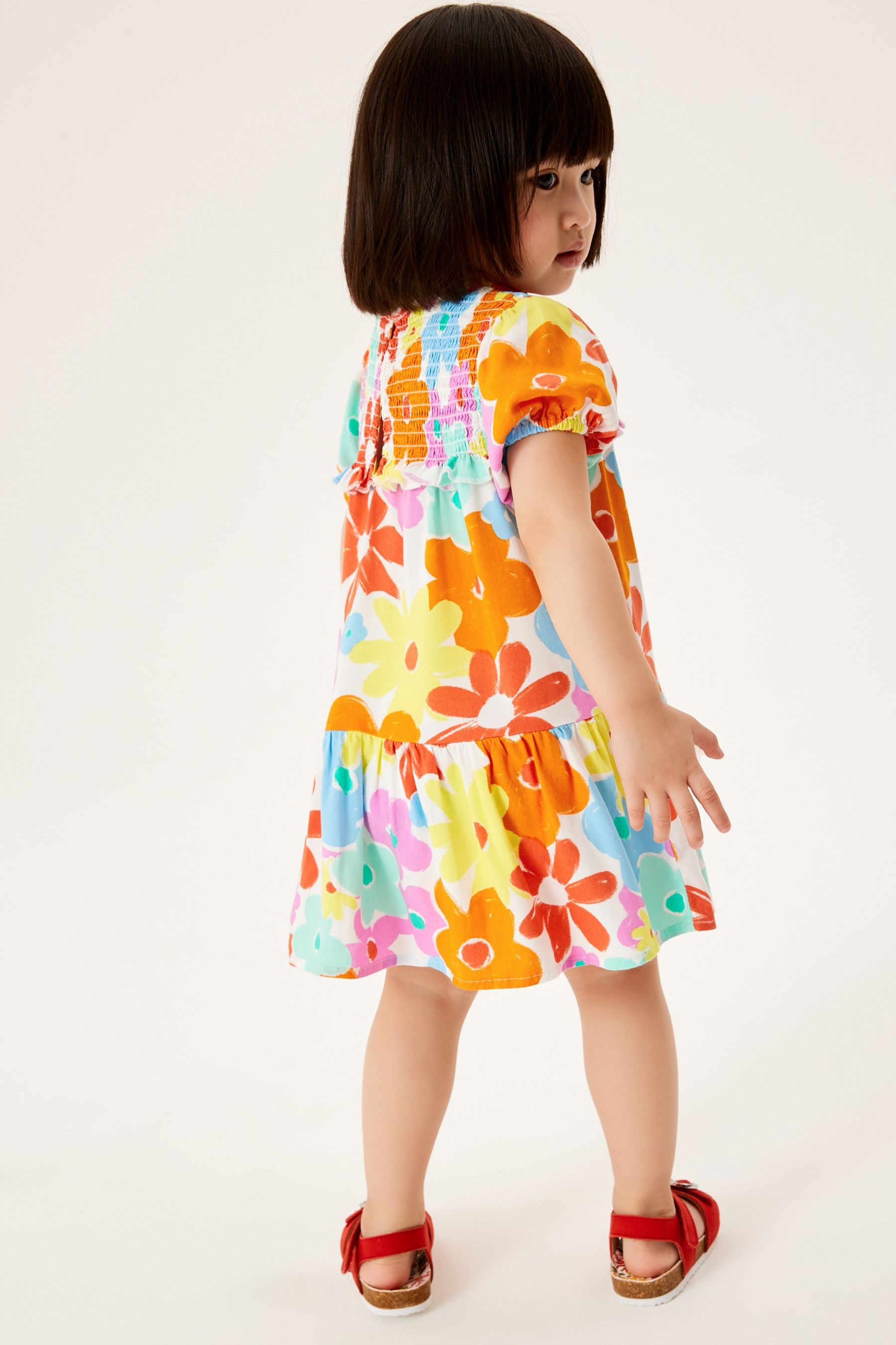 Printed Shirred Dress (3mths-7yrs)