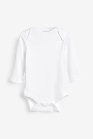 Baby 5 Pack Long Sleeve Bodysuits (0mths-3yrs)