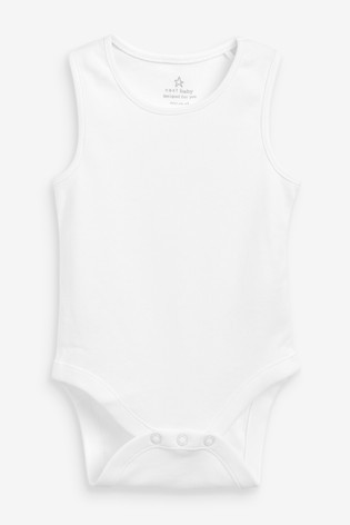 5 Pack Cotton Vest Baby Bodysuits (0mths-3yrs)