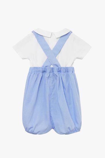 رومبير من Trotters London Blue Gingham Little Guardsman</br>