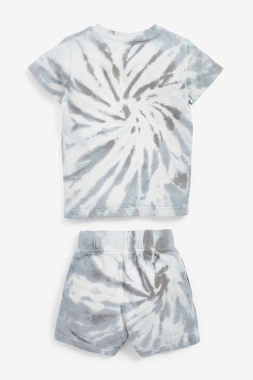 Tie Dye Towelling T-Shirt And Shorts Set (3mths-7yrs)