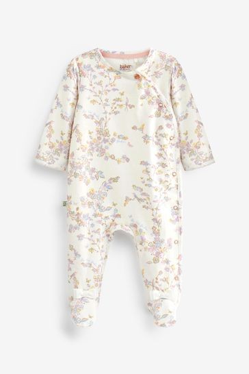 Baker by Ted Baker White Floral Sleepsuit