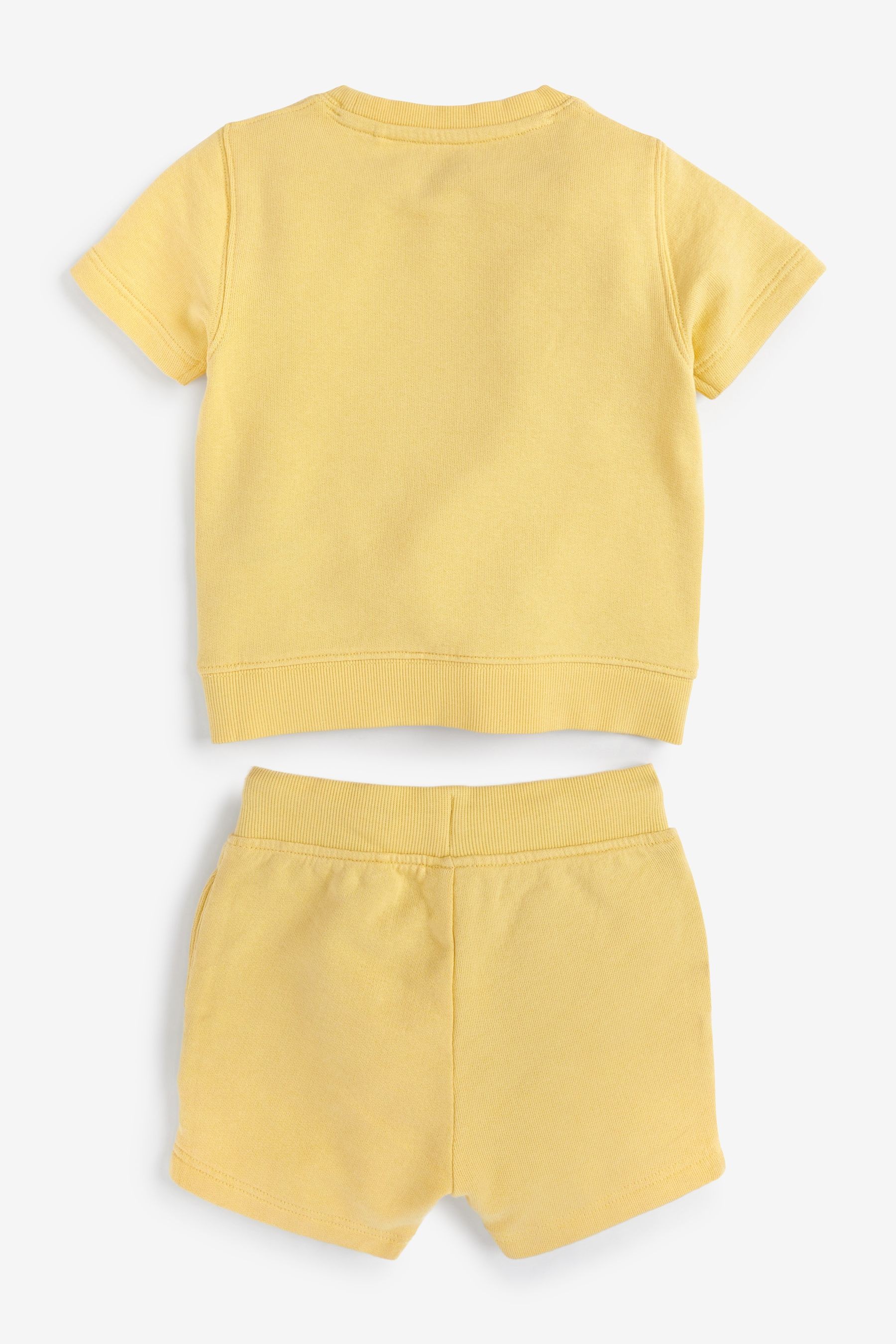 Plain Sweat T-Shirt And Shorts Set (3mths-7yrs)