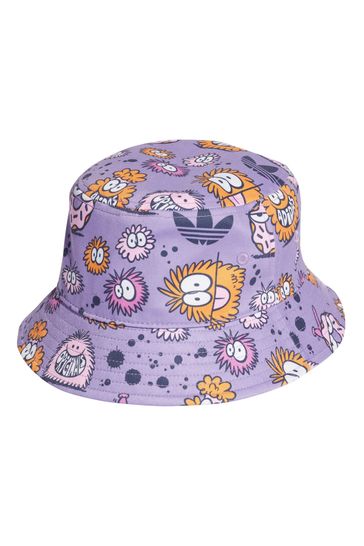 adidas Originals Kevin Lyons Designer Kids Purple Bucket Hat