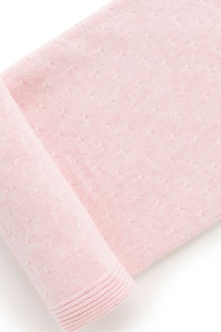 Purebaby Pink Essentials Blanket