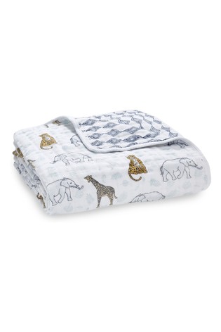 aden + anais White Dream Blanket Jungle Cotton Muslin