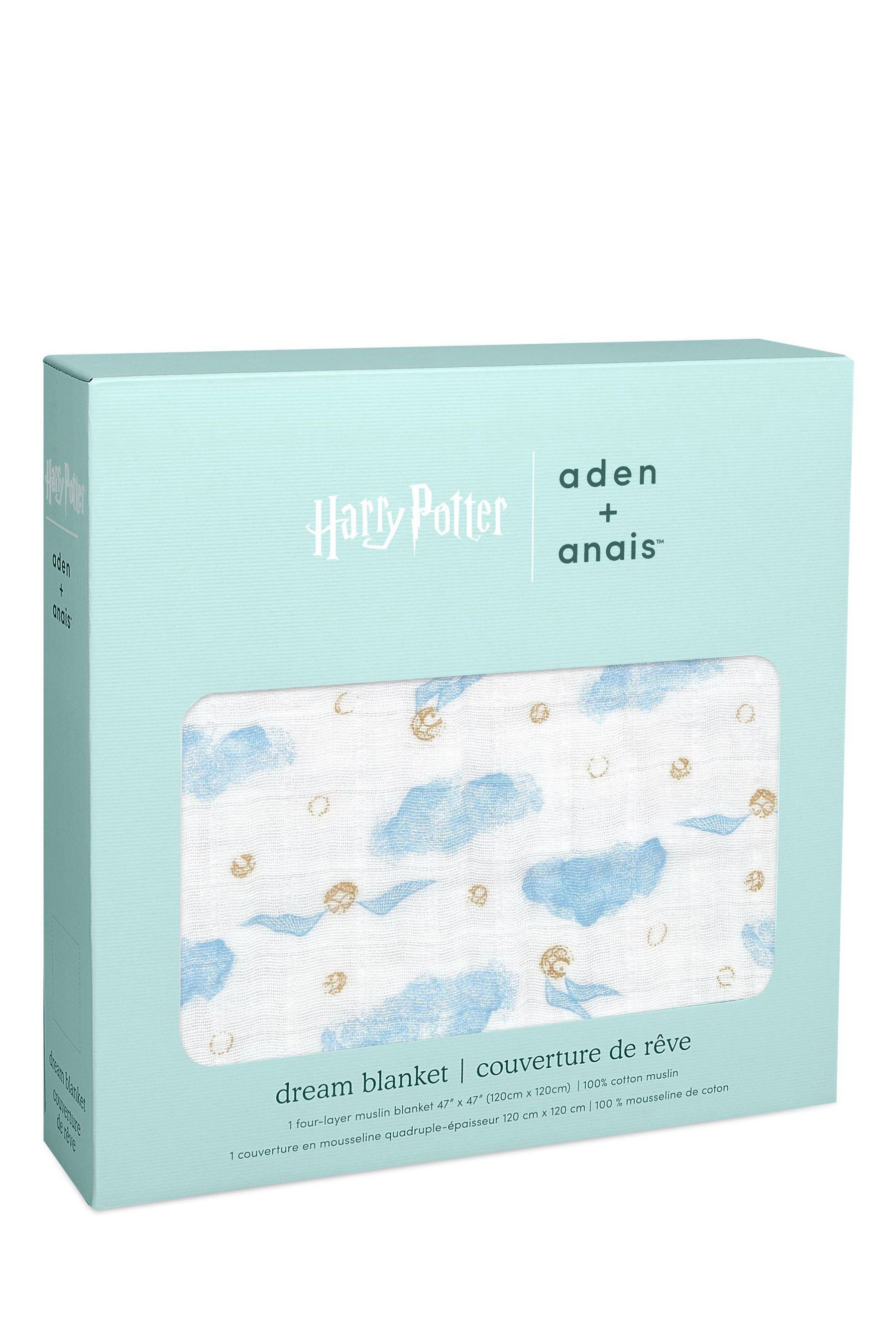 aden + anais White Harry Potter Iconic Dream Blanket