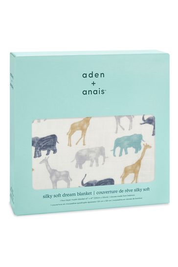 aden + anais Green Dream Silky Soft Expedition Blanket