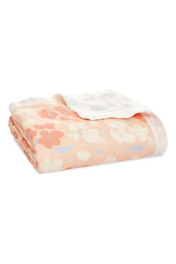 aden + anais Pink Silky Soft Koi Pond Dream Blanket