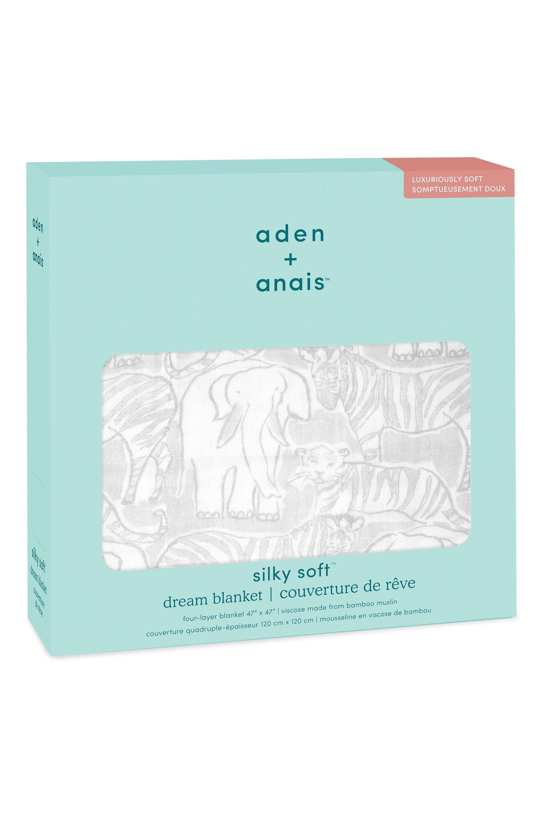 aden + anais™ Grey Dream Silky Soft Culture Club Blanket