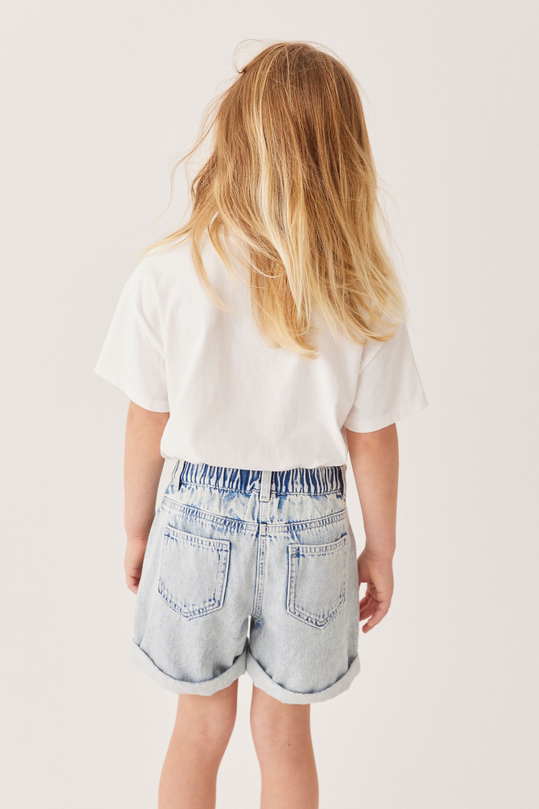 Mom Denim Shorts (3-16yrs)