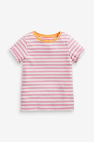 7 Pack Solid/Stripe T-Shirts (3-16yrs)