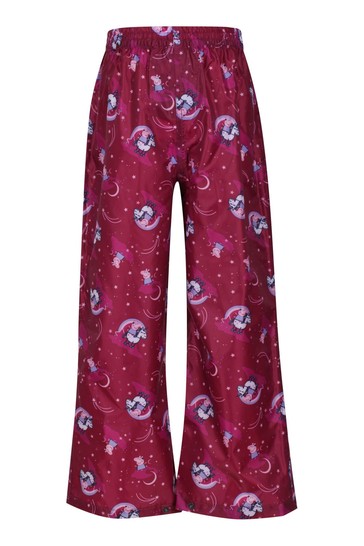 Regatta Pink Peppa Pig Waterproof Pack It Over Trousers