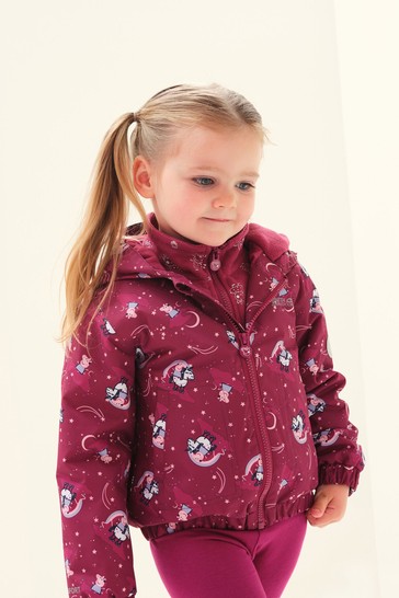 Regatta Pink Peppa Pig Muddy Puddle Waterproof Jacket