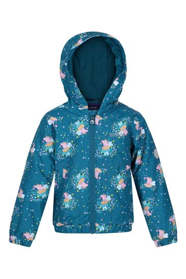 Regatta Green Peppa Pig Muddy Puddle Waterproof Jacket