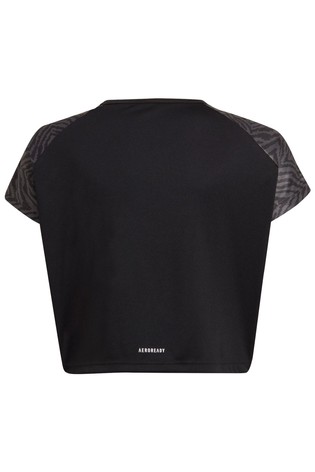 adidas Performance Printed Panel Cropped T-Shirt