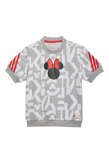 adidas Infant Grey Disney Daisy Duck T-Shirt And Leggings Set