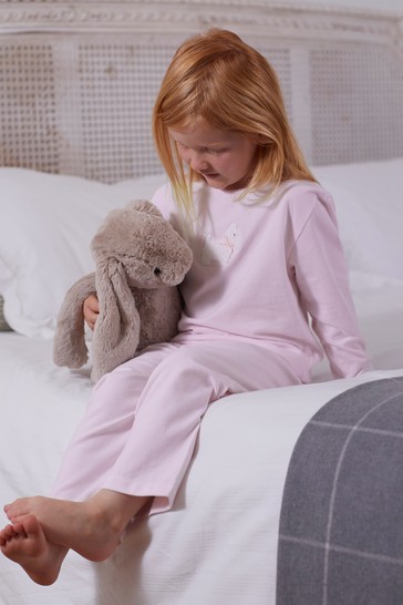 Trotters London Pink Sophia Jersey Pyjamas