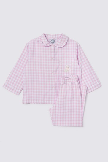 Trotters London Pink Freya Pyjamas