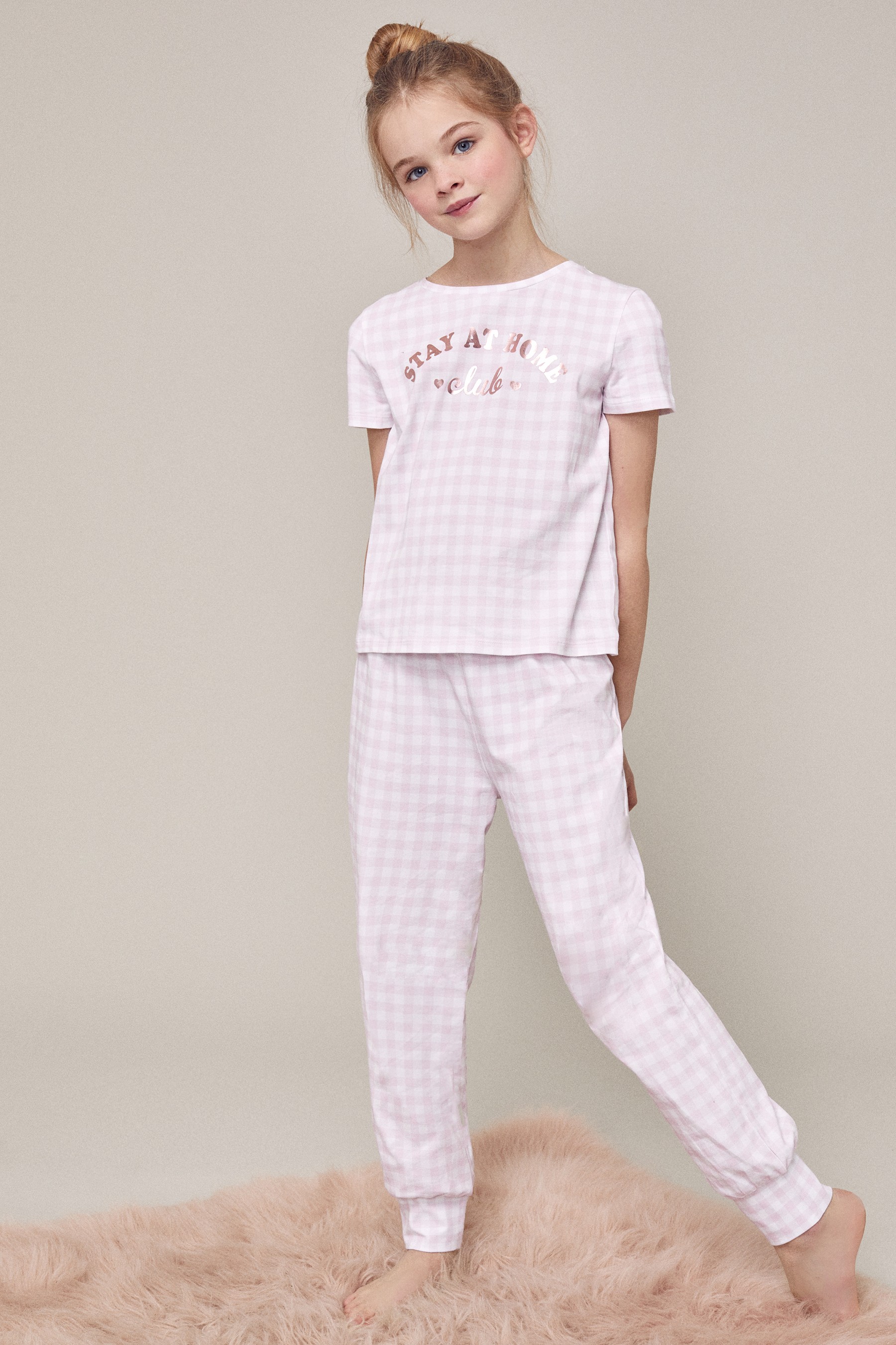 Lipsy Short Sleeve Long Leg Pyjama Set