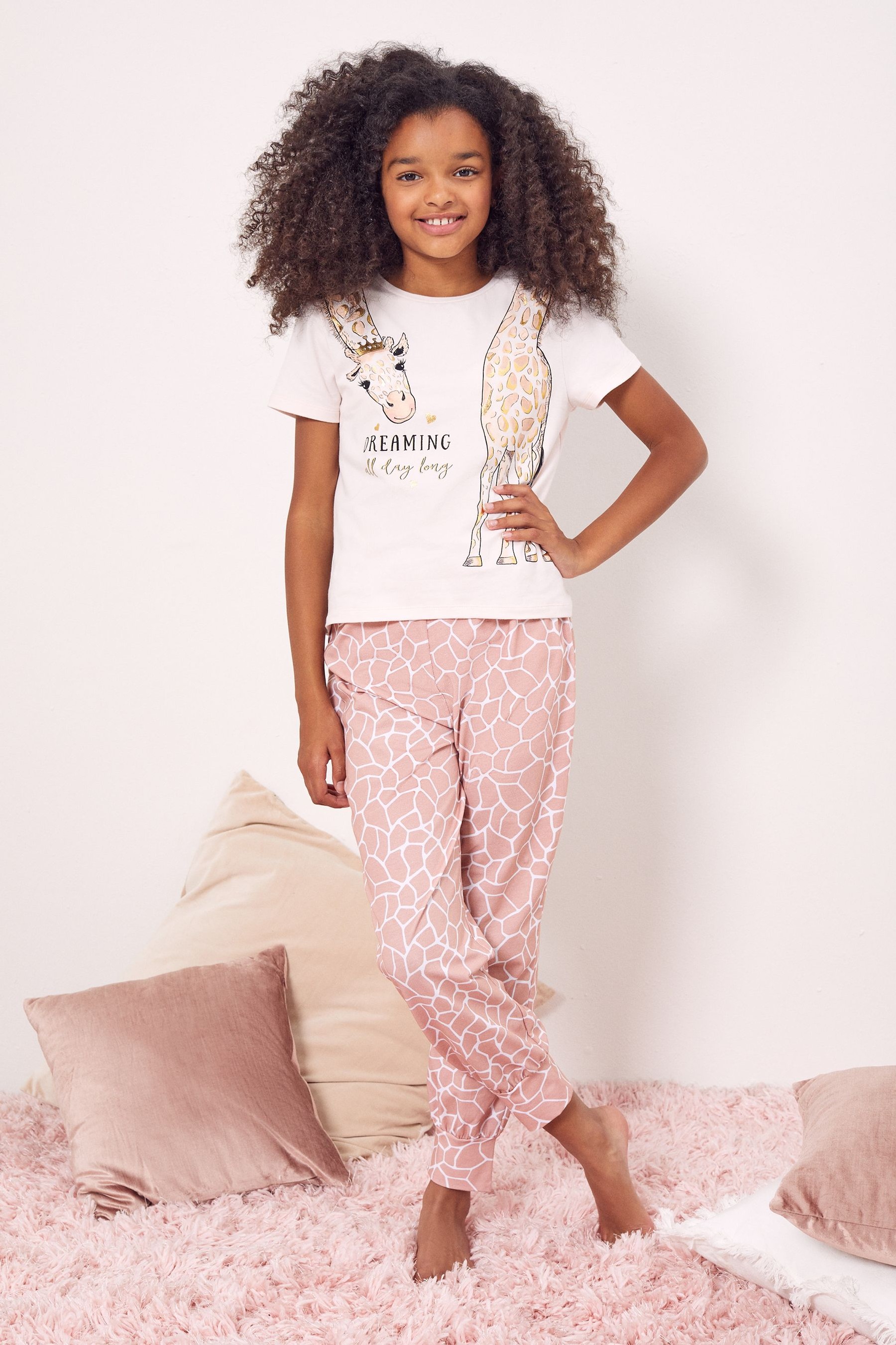 Lipsy Short Sleeve Long Leg Pyjama Set