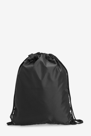 School Drawstring Bag with internal Zip Pocket