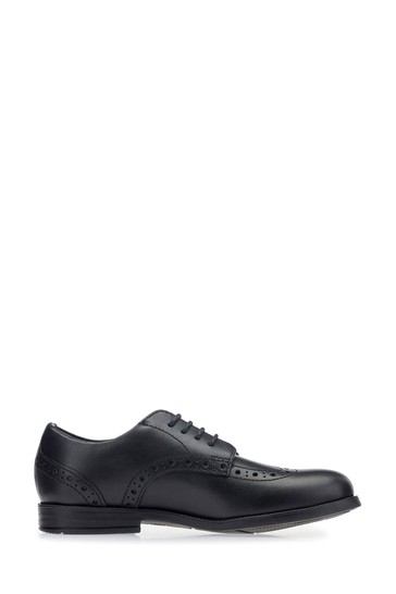 حذاء Start-Rite Brogue Pri Vegan برباط أسود