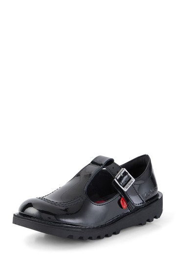 Kickers Juniors Patent Leather Kick-T Shoes