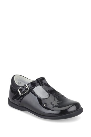 Start-Rite Star Gaze Black Standard Fit Patent First Steps Shoes