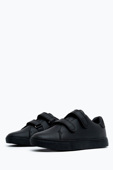 Hype. Kids Black Velcro Trainers