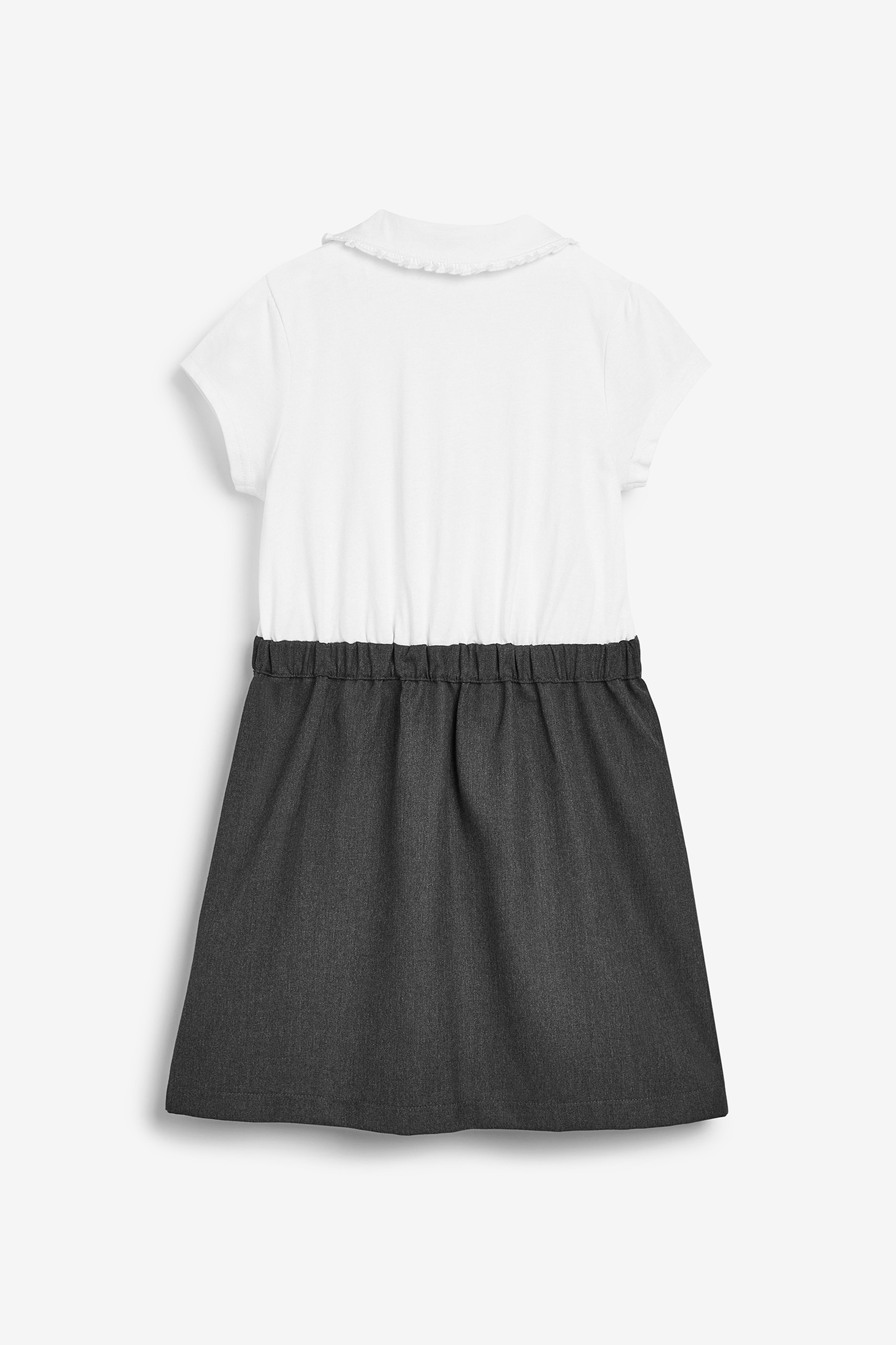 2-In-1 Short Sleeve School Pinafore Dress (3-14yrs)