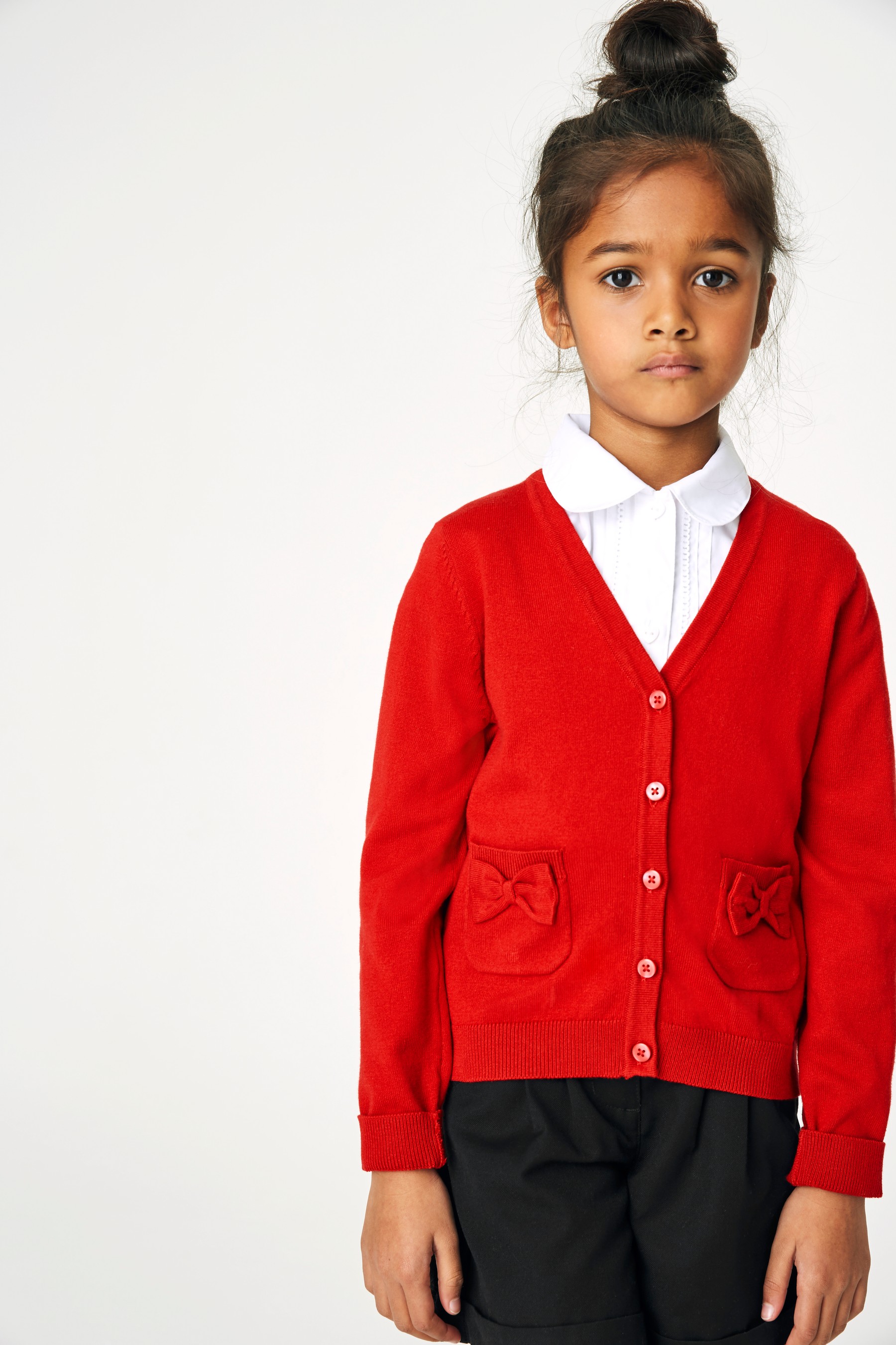 Bow Pocket School Cardigan (3-16yrs)